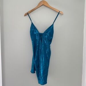 Colesce Collections‎ Floral Blue Slip Dress